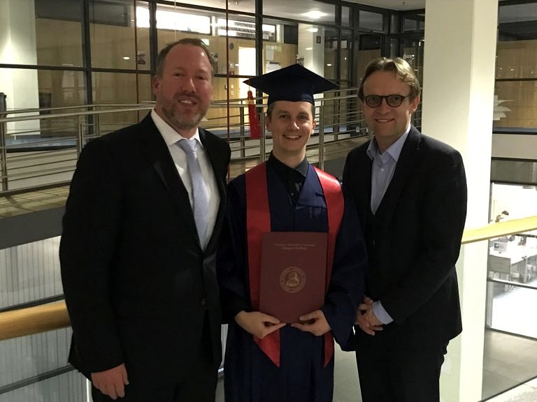 Promotionsfeier am Fachbereich: Herzlichen Glückwunsch, Welf Ring!