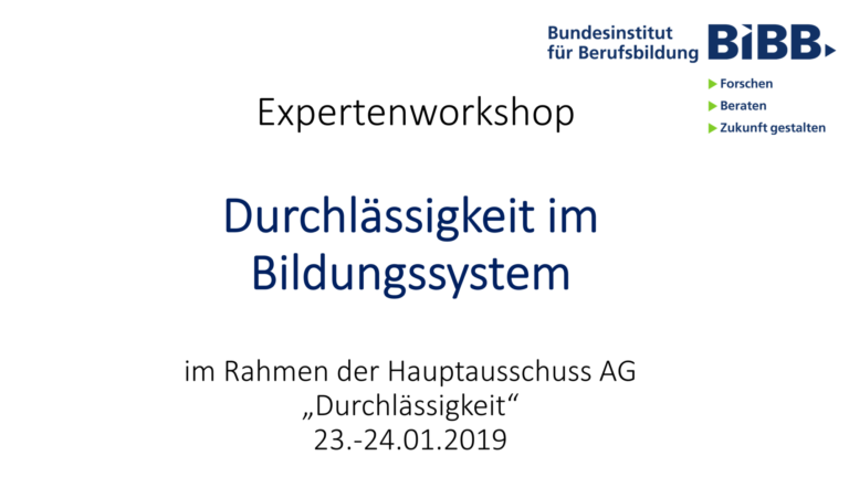 Durchlässigkeit & Integration beruflicher und akademischer Bildung