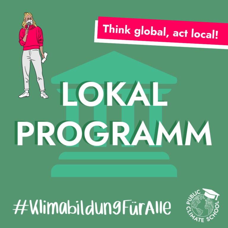 Wir beteiligen uns mit der Stadt Nürnberg an der Public Climate School (PCS@FAU)