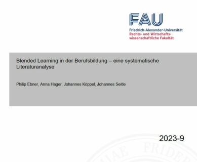 Zum Artikel "Neuerscheinung in der weißen Reihe: Blended Learning in der Berufsbildung – eine systematische Literaturanalyse"