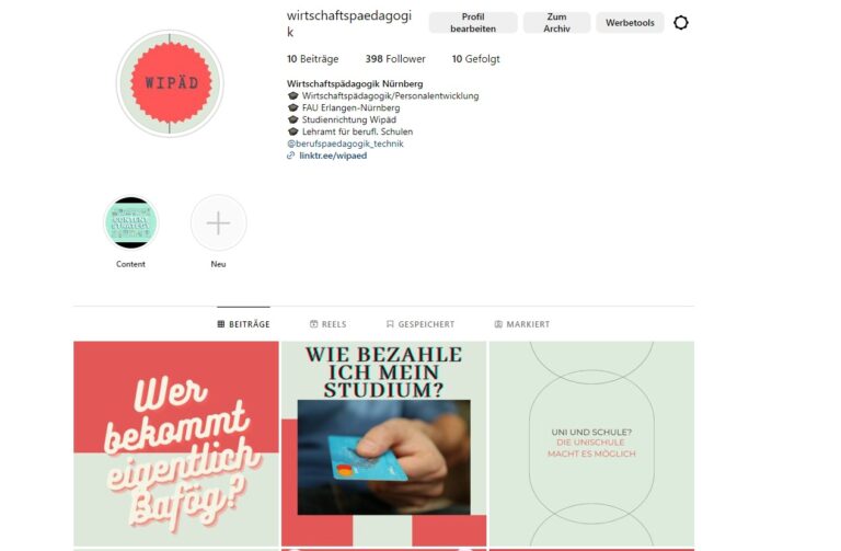 Reaktivierung des Instagram-Accounts